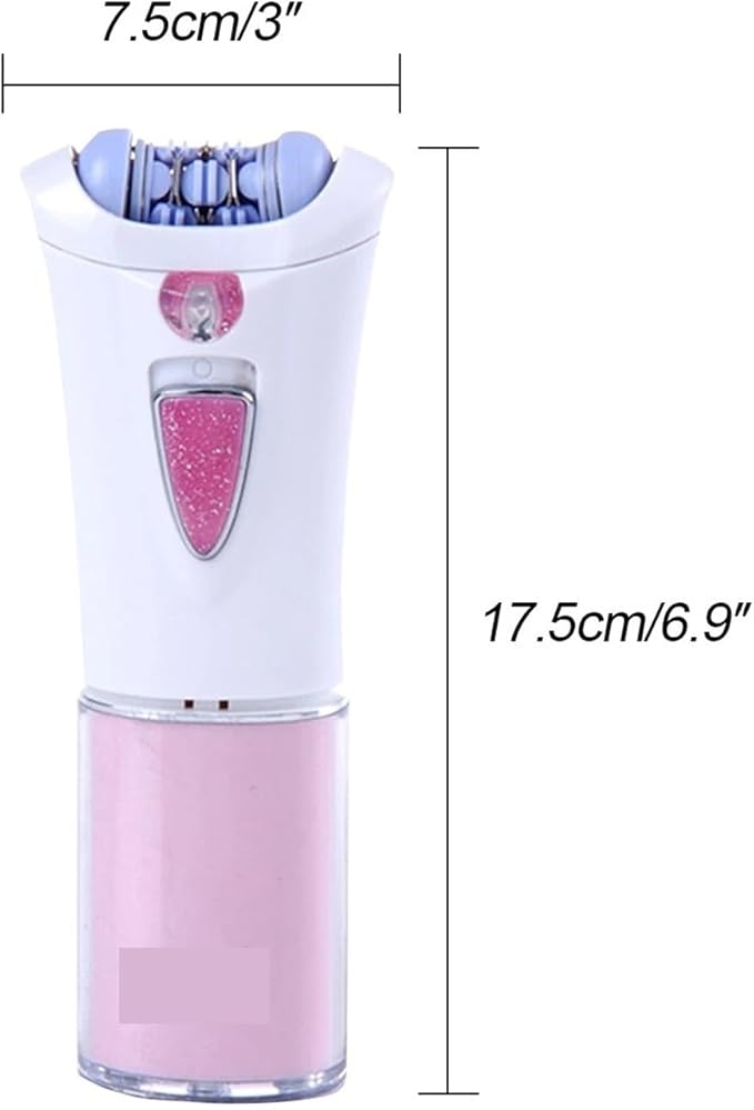 Satinelle Essential Epilator, Corded, Compact Hair Removal, Epilator for Women, Face, Arms, Legs, Bikini, LED Light, Pink, Water Resistant, Includes Cleaning Brush, - Image 3