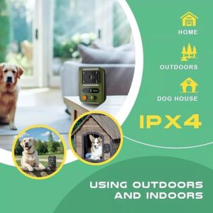Dog Repeller, Ultrasonic Anti Barking Device with 3 Frequency Levels, Rechargeable Dog Bark Deterrent, Stop Barking Dog Device 50ft Range, Dog Barking Control Device for Small and Large Dogs